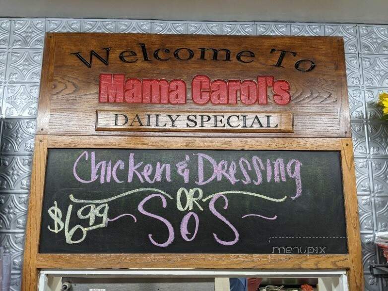 Mama Carol's Kitchen - Chickasha, OK menu_pic