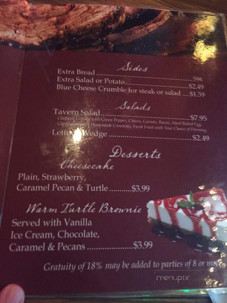 Hartford Steak Co Tavern - Hartford, SD menu_pic