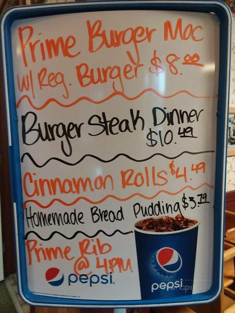 Little Crane Cafe - Vader, WA menu_pic