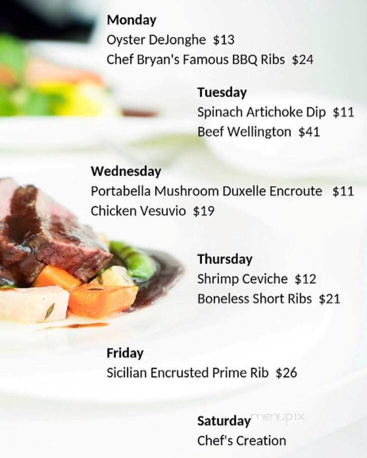 Cafe Calamari - Williams Bay, WI menu_pic