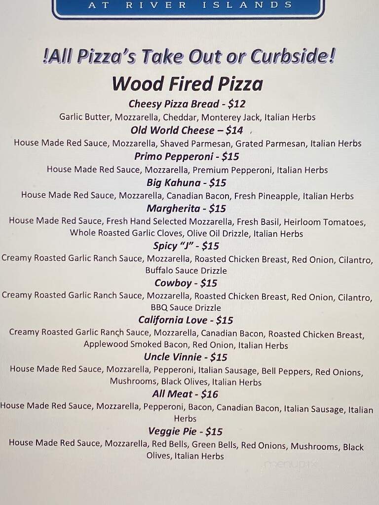 The Boathouse At River Islands - Lathrop, CA menu_pic