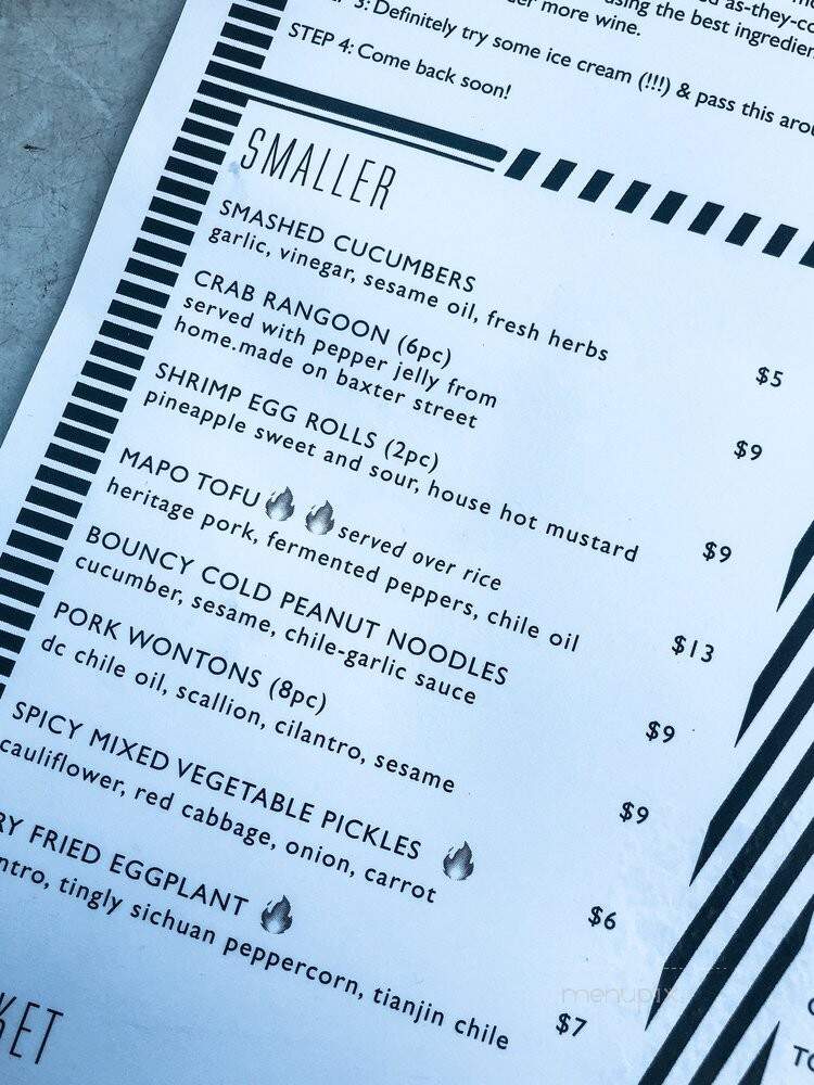 Donna Chang's - Athens, GA menu_pic