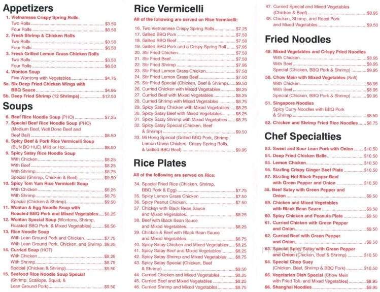 Mi Hong - Saskatoon, SK menu_pic