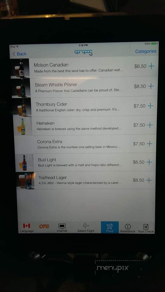 Apropos - Mississauga, ON menu_pic