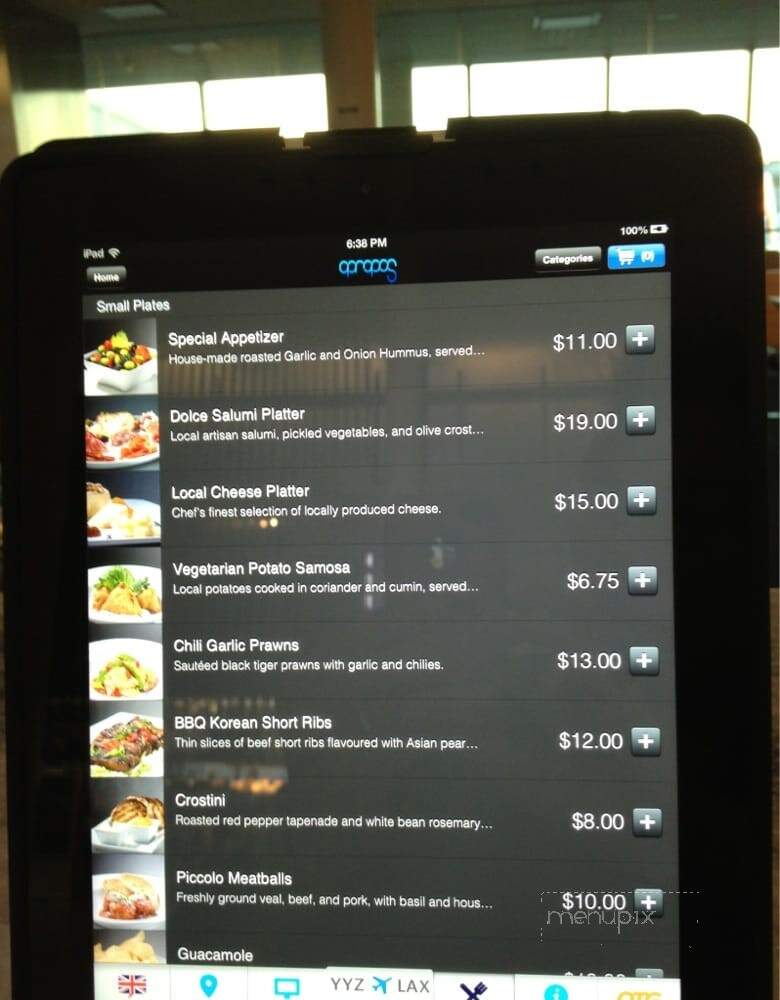 Apropos - Mississauga, ON menu_pic