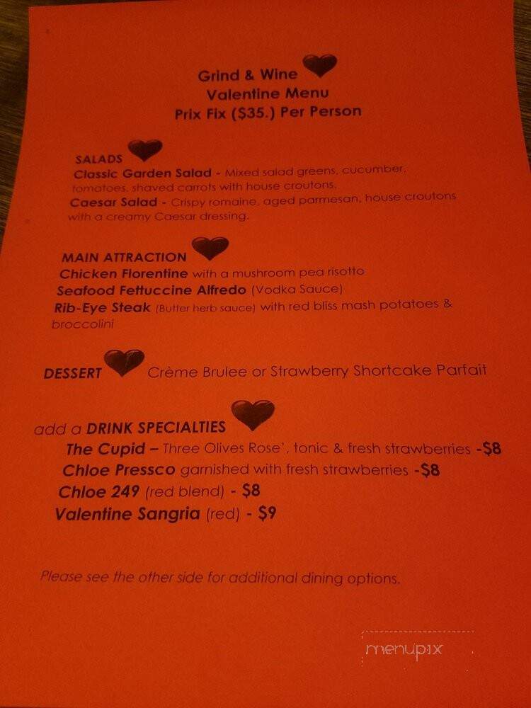 Grind and Wine - Randallstown, MD menu_pic