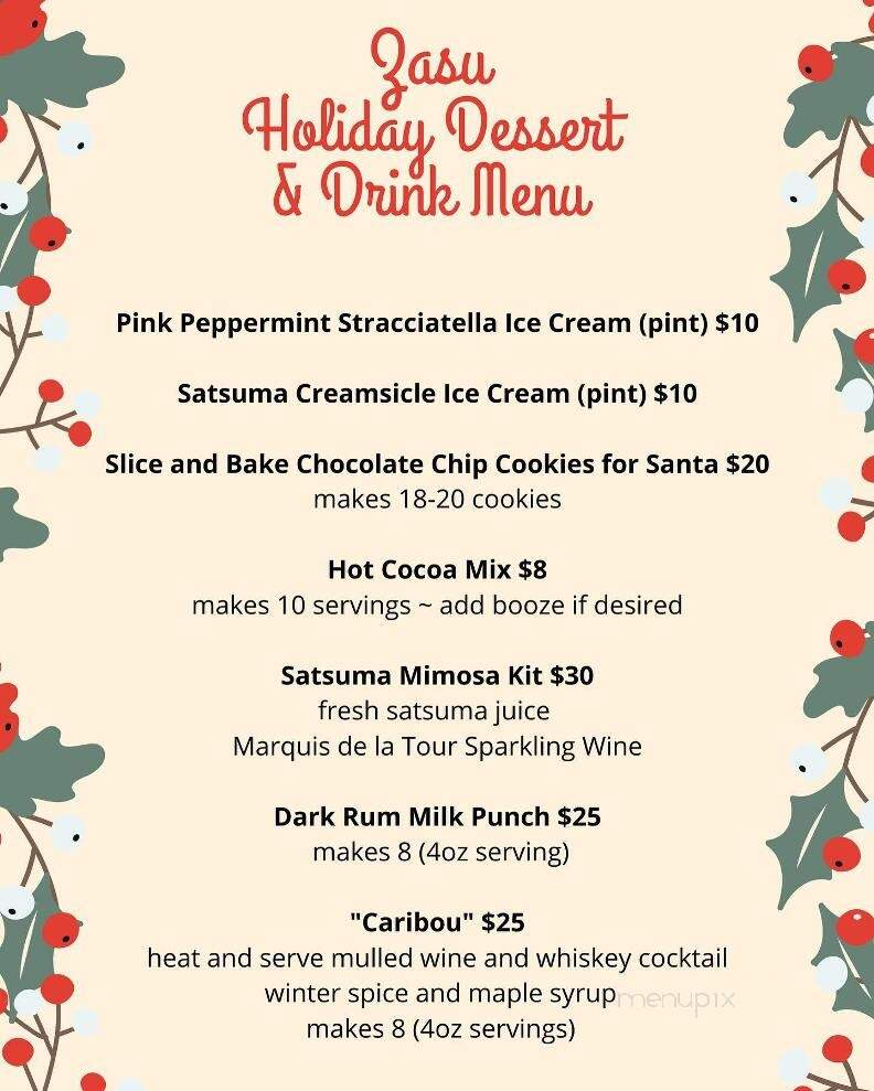 Zasu - New Orleans, LA menu_pic