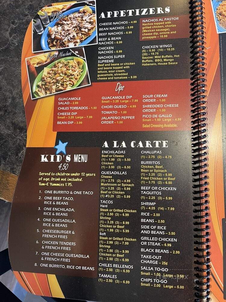 Los Mezquites Mexican Grill - Sherrills Ford, NC menu_pic