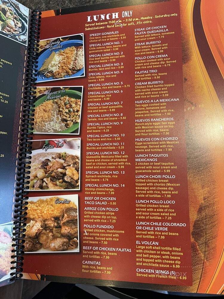 Los Mezquites Mexican Grill - Sherrills Ford, NC menu_pic