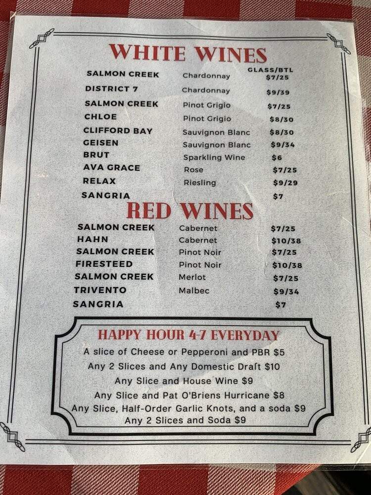 The Nona Slice House - Safety Harbor, FL menu_pic