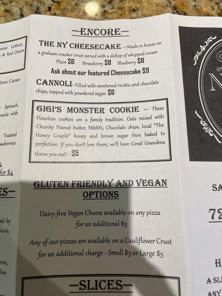 The Nona Slice House - Safety Harbor, FL menu_pic