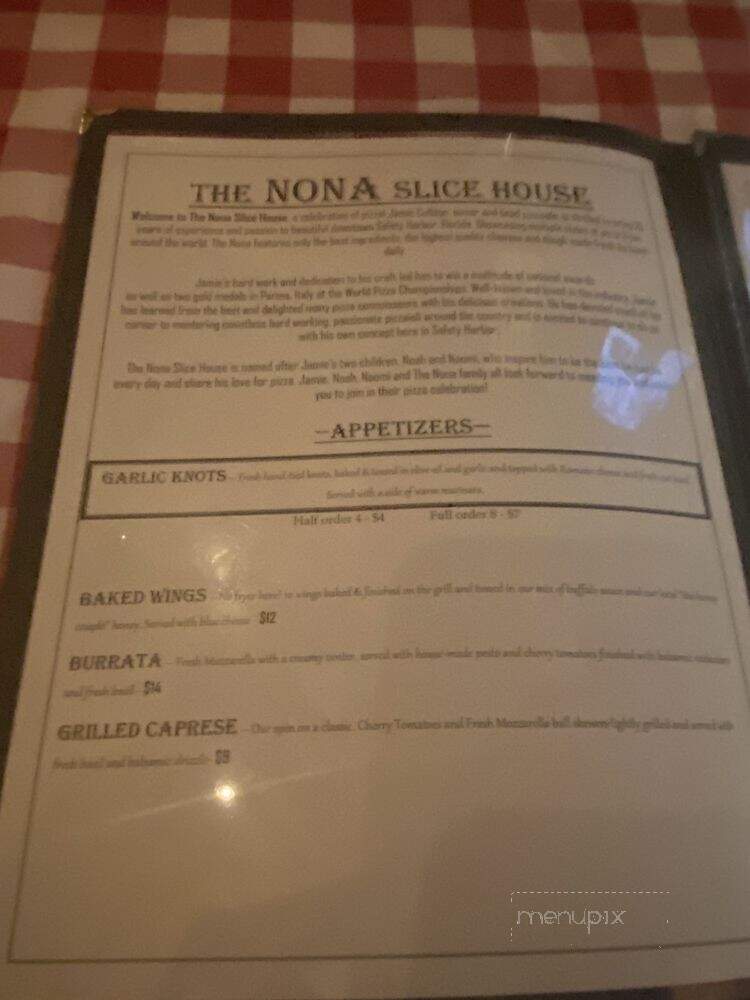 The Nona Slice House - Safety Harbor, FL menu_pic