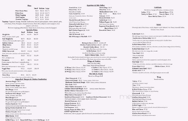 Lobo's Pizza & Grill - Ocean View, NJ menu_pic