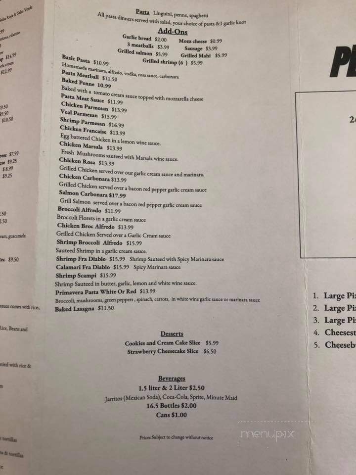 Lobo's Pizza & Grill - Ocean View, NJ menu_pic