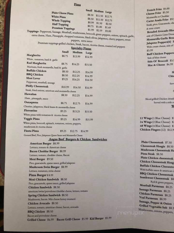 Lobo's Pizza & Grill - Ocean View, NJ menu_pic