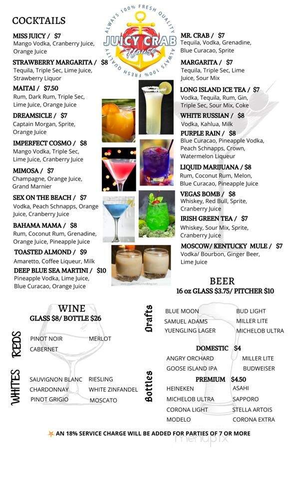 Juicy Crab House - Crestview, FL menu_pic