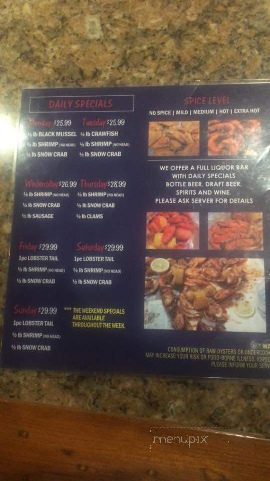 Juicy Crab House - Crestview, FL menu_pic