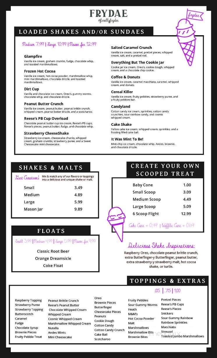 Frydae - Marion, IA menu_pic