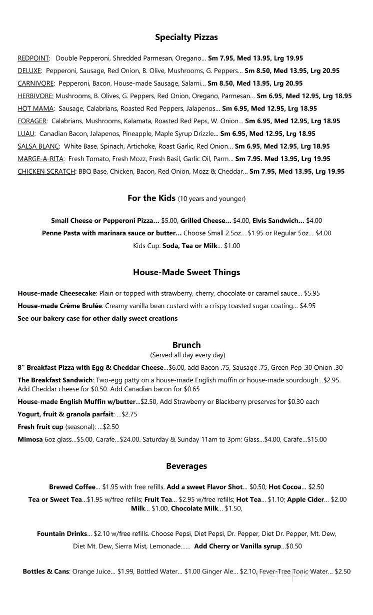 Redpoint Inn Restaurant - Jasper, TN menu_pic