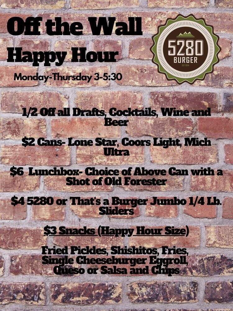 5280 Burger and Taphouse - Austin, TX menu_pic