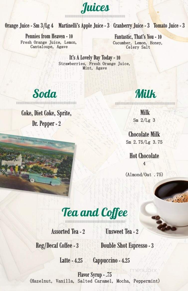 Best Cafe & Bar - Hot Springs National Park, AR menu_pic