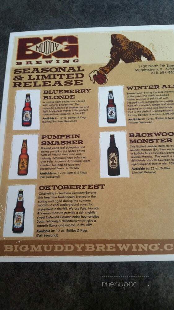 Big Muddy Brewing - Murphysboro, IL menu_pic