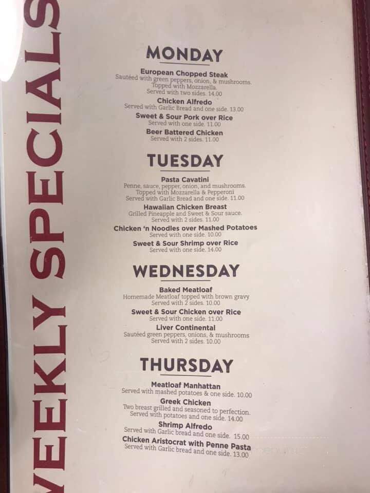 Royal Oak Family Restaurant - Rensselaer, IN menu_pic