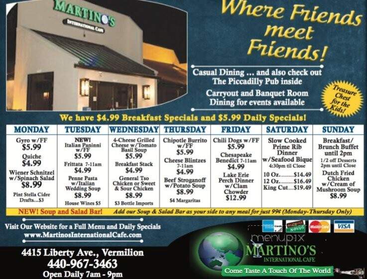 Martino's International Cafe - Vermilion, OH