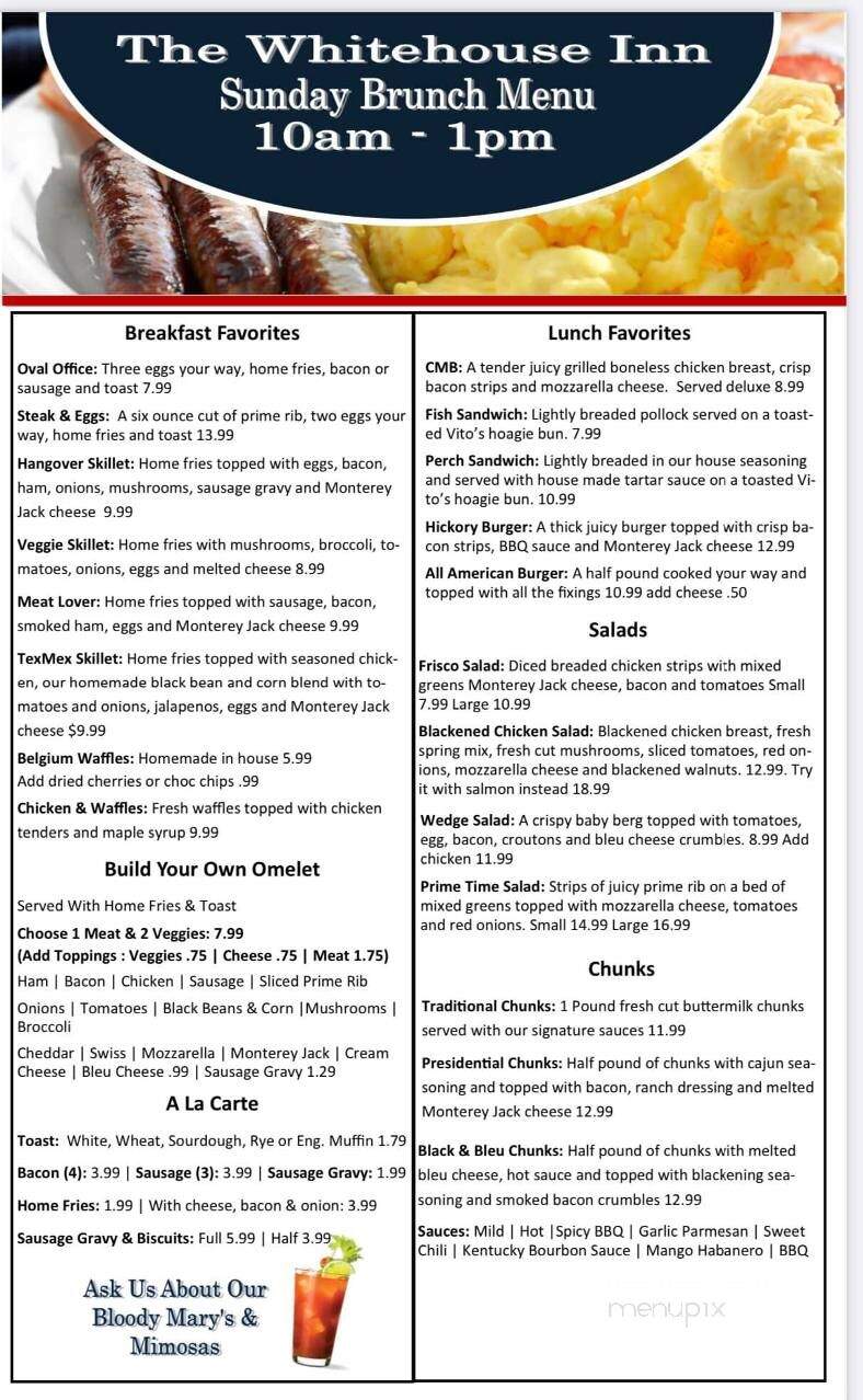 Whitehouse Inn - Whitehouse, OH menu_pic