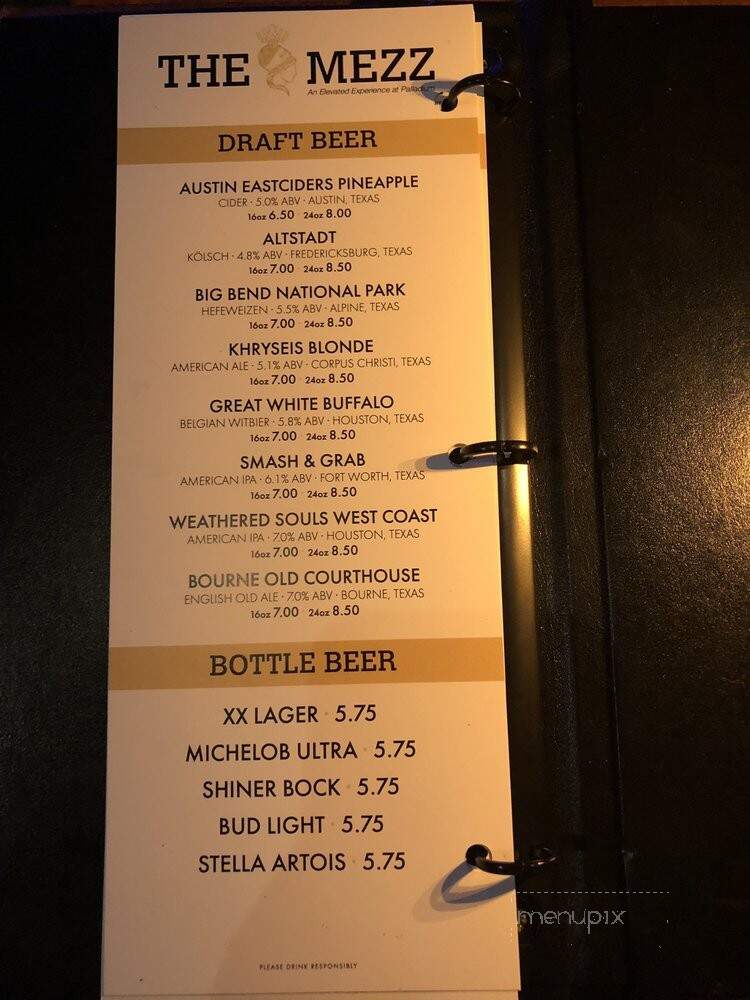 Palladium - San Antonio, TX menu_pic