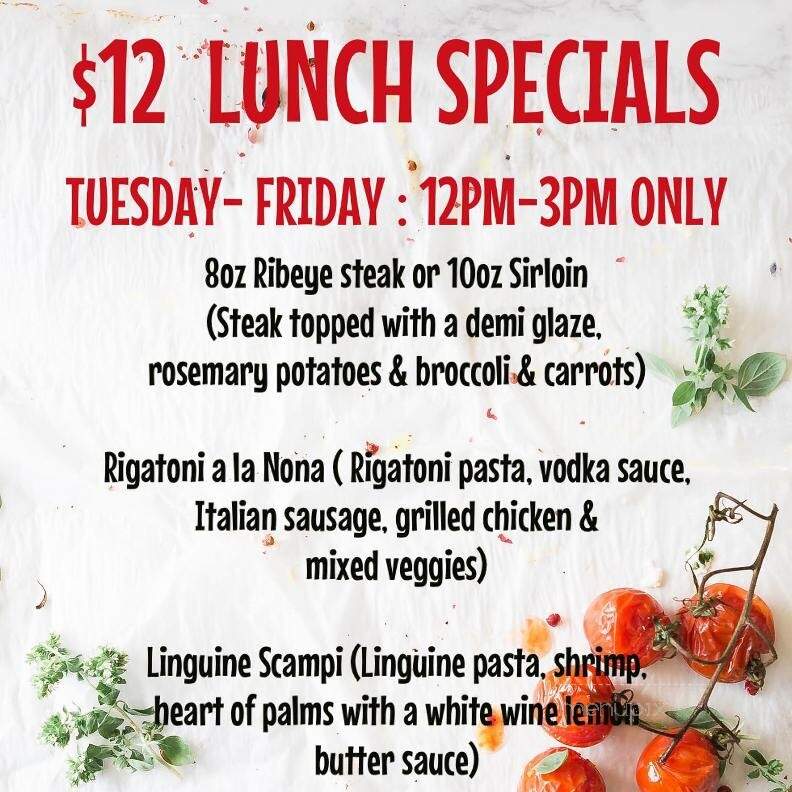 Umberto's Italian Grill - San Antonio, TX menu_pic