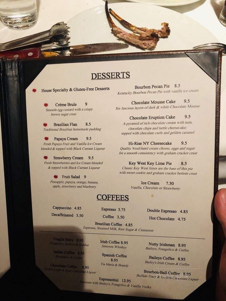 Brazeiros Brazilian Steakhouse - Louisville, KY menu_pic