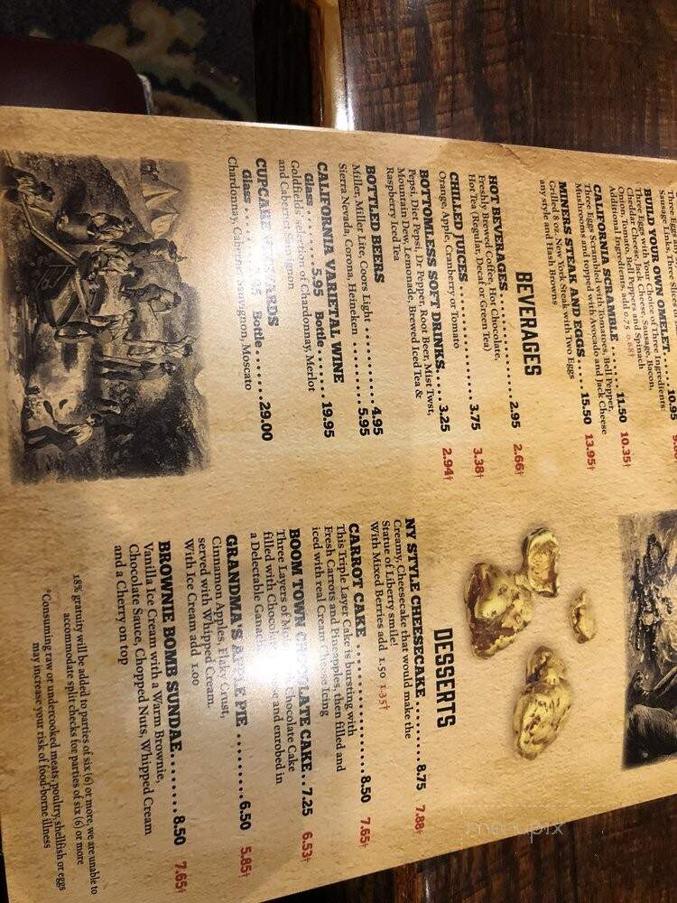 Goldfield's Cafe - Coarsegold, CA menu_pic