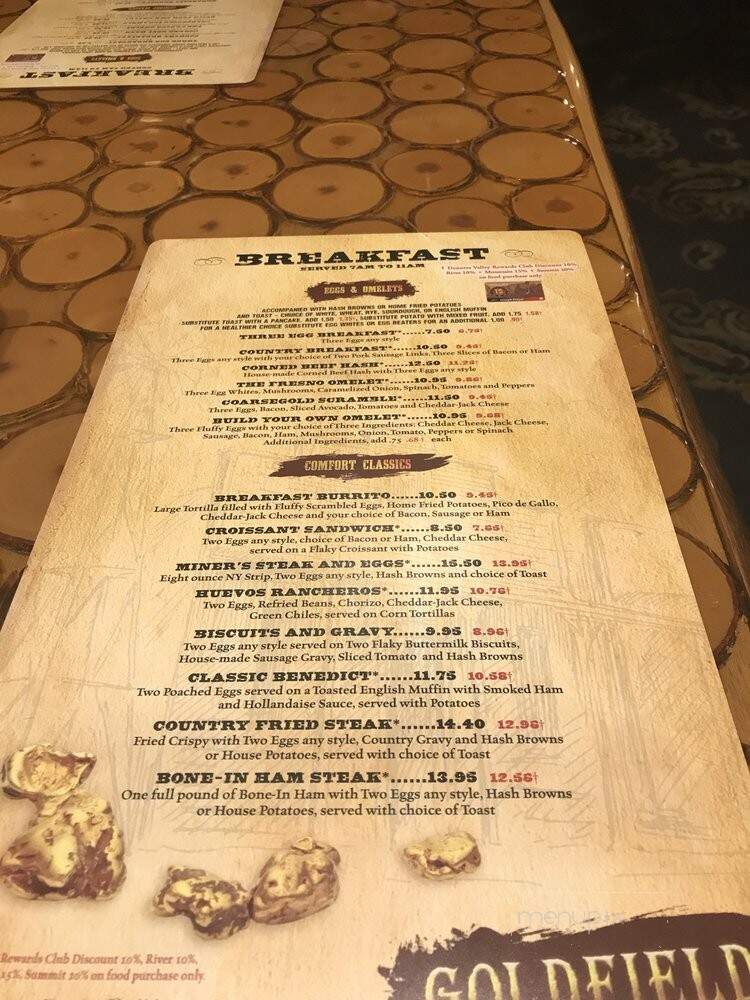 Goldfield's Cafe - Coarsegold, CA menu_pic