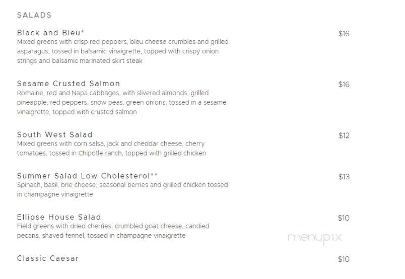 Ellipse Restaurant - Falls Church, VA menu_pic