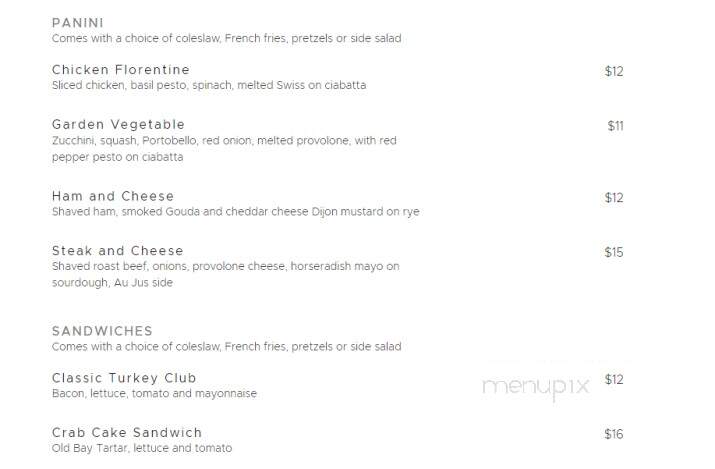 Ellipse Restaurant - Falls Church, VA menu_pic
