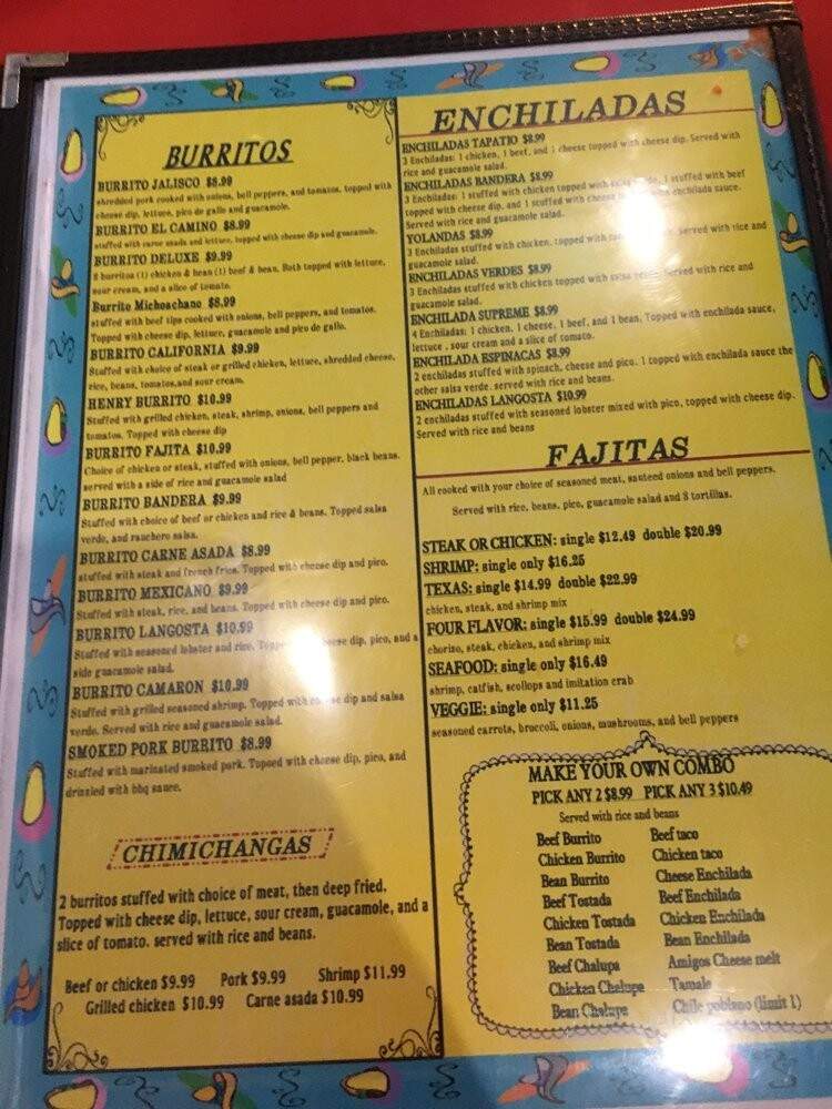 Amigo Joe's - Saint Louis, MO menu_pic