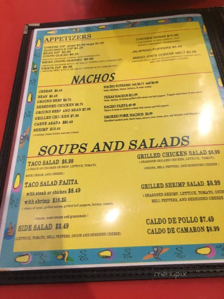Amigo Joe's - Saint Louis, MO menu_pic