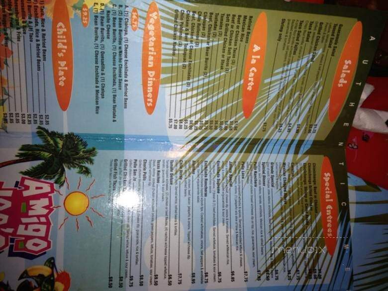 Amigo Joe's - Saint Louis, MO menu_pic