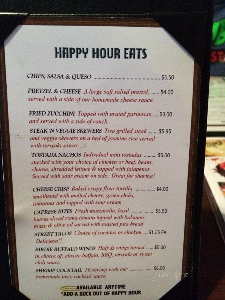Bogey's at the Club - Scottsdale, AZ menu_pic