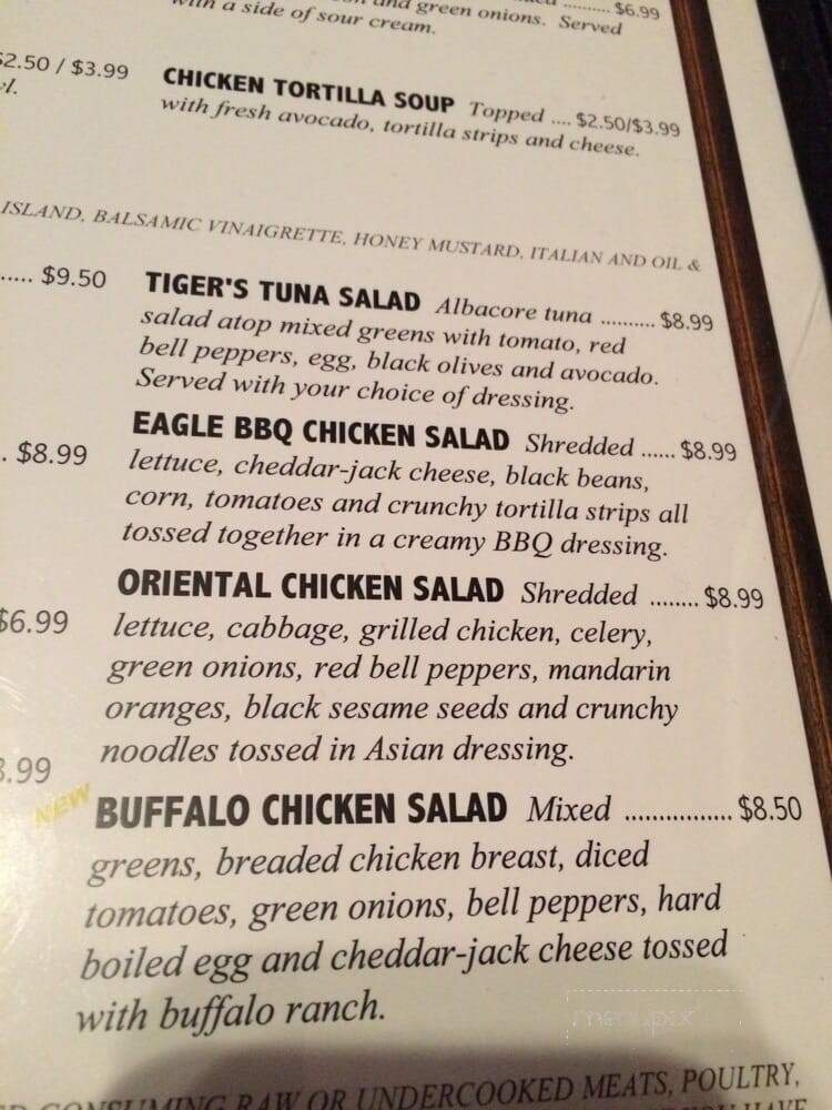 Bogey's at the Club - Scottsdale, AZ menu_pic