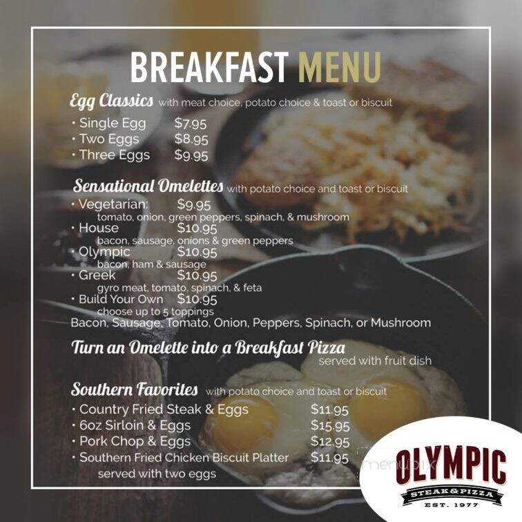 Olympic Steak & Pizza - Atoka, TN menu_pic