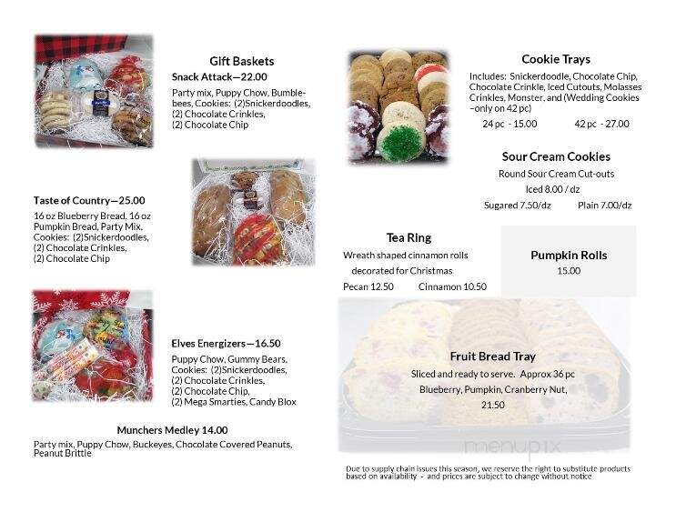 Flour Mill Bakery - Rossville, IN menu_pic