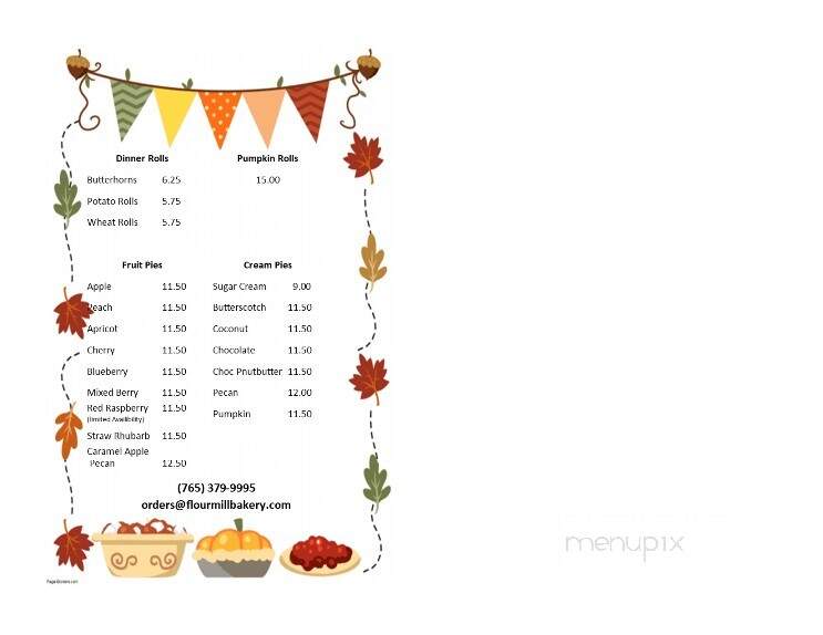 Flour Mill Bakery - Rossville, IN menu_pic