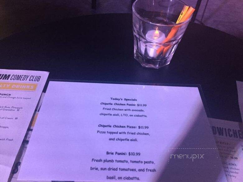 Helium Comedy Club - Philadelphia, PA menu_pic