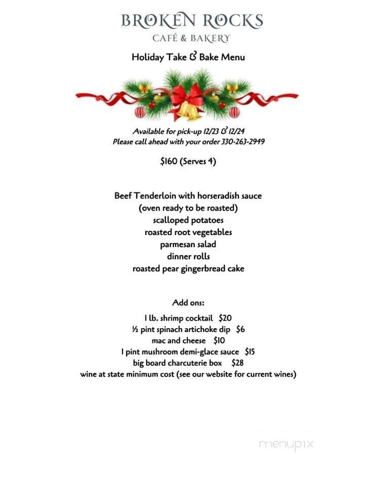 Broken Rocks Cafe & Bakery - Wooster, OH menu_pic