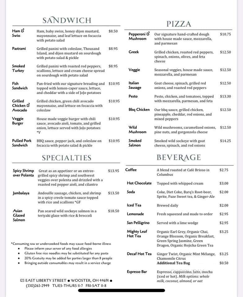 Broken Rocks Cafe & Bakery - Wooster, OH menu_pic
