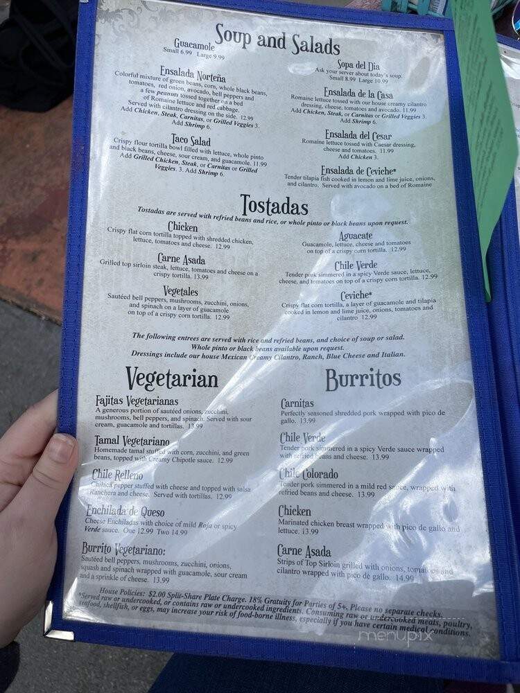 Tres Hermanas - Davis, CA menu_pic