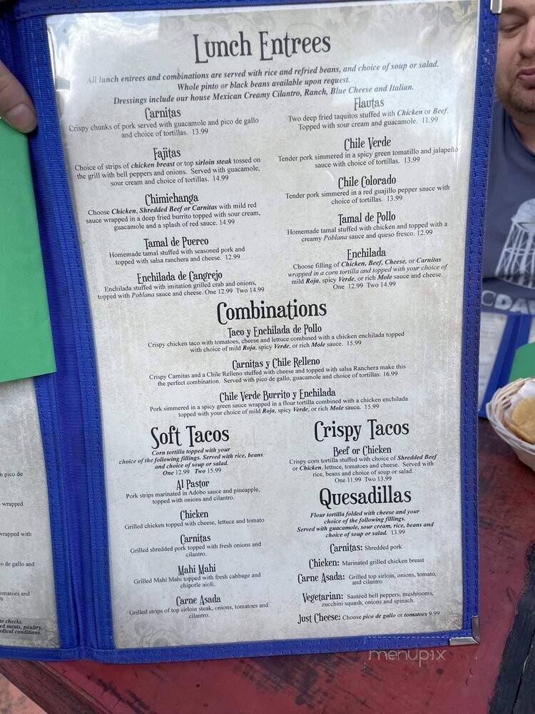 Tres Hermanas - Davis, CA menu_pic