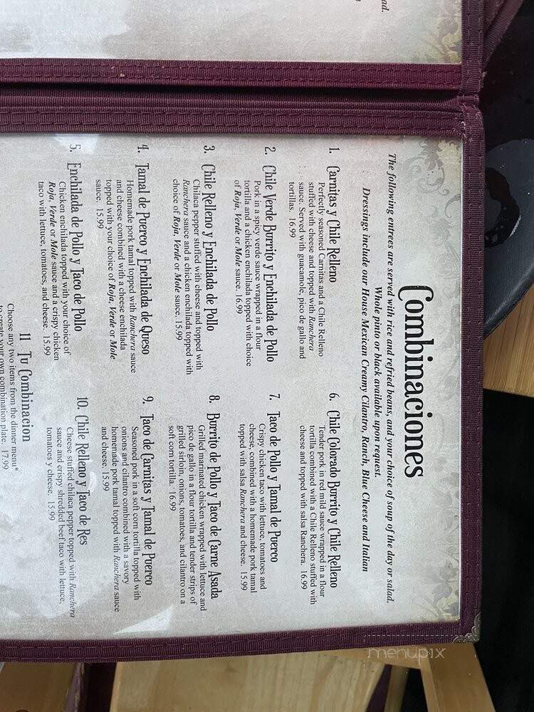 Tres Hermanas - Davis, CA menu_pic